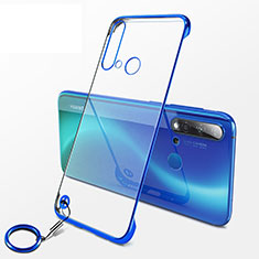 Transparent Crystal Hard Case Back Cover K01 for Huawei P20 Lite (2019) Blue