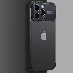 Transparent Crystal Hard Case Back Cover QC3 for Apple iPhone 13 Pro Black