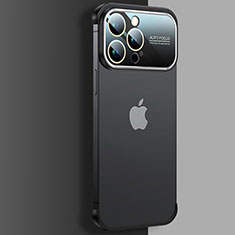 Transparent Crystal Hard Case Back Cover QC4 for Apple iPhone 14 Pro Black