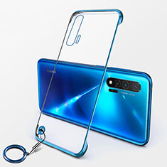Transparent Crystal Hard Case Back Cover S01 for Huawei Nova 6 5G Blue