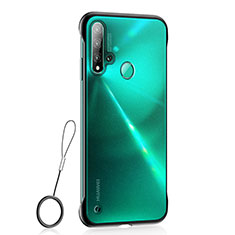 Transparent Crystal Hard Case Back Cover S01 for Huawei P20 Lite (2019) Black