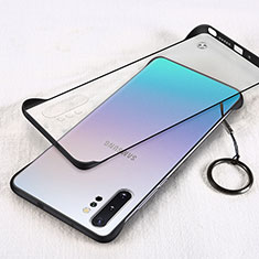 Transparent Crystal Hard Case Back Cover S01 for Samsung Galaxy Note 10 Plus Black