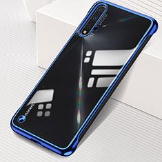 Transparent Crystal Hard Case Back Cover S02 for Huawei Nova 5 Pro Blue