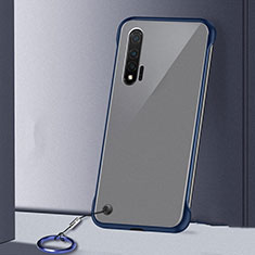 Transparent Crystal Hard Case Back Cover S02 for Huawei Nova 6 Blue