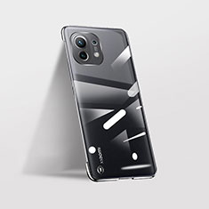 Transparent Crystal Hard Case Back Cover S02 for Xiaomi Mi 11 Lite 5G NE Black