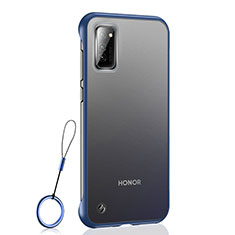 Transparent Crystal Hard Case Back Cover S04 for Huawei Honor V30 5G Blue