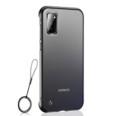 Transparent Crystal Hard Case Back Cover S04 for Huawei Honor View 30 Pro 5G Black
