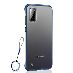 Transparent Crystal Hard Case Back Cover S04 for Huawei Honor View 30 Pro 5G Blue