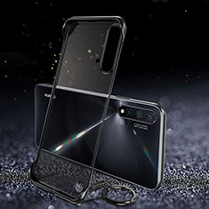 Transparent Crystal Hard Case Back Cover S04 for Huawei Nova 5 Black
