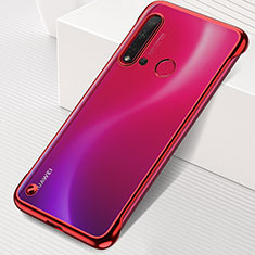 Transparent Crystal Hard Case Back Cover S04 for Huawei P20 Lite (2019) Red