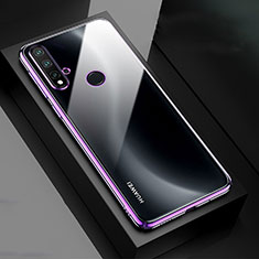 Transparent Crystal Hard Case Back Cover S05 for Huawei P20 Lite (2019) Purple