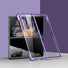 Transparent Crystal Hard Case Back Cover ZL1 for Huawei Honor Magic Vs 5G Purple