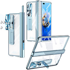 Transparent Crystal Hard Case Back Cover ZL1 for Huawei Mate X2 Blue