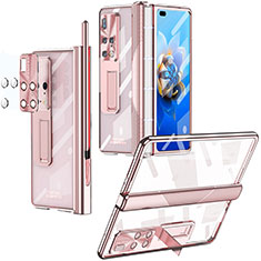 Transparent Crystal Hard Case Back Cover ZL1 for Huawei Mate X2 Rose Gold