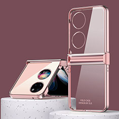 Transparent Crystal Hard Case Back Cover ZL1 for Huawei Pocket S Rose Gold