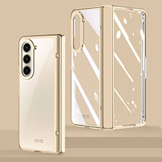 Transparent Crystal Hard Case BMKk Cover MK2 for Samsung Galaxy Z Fold5 5G Gold