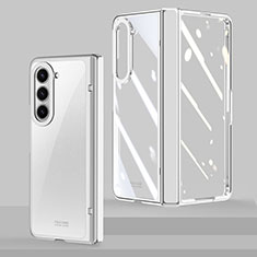 Transparent Crystal Hard Case BMKk Cover MK2 for Samsung Galaxy Z Fold5 5G Silver