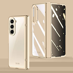 Transparent Crystal Hard Case BMKk Cover MK3 for Samsung Galaxy Z Fold5 5G Gold