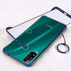 Transparent Crystal Hard Rigid Case Back Cover H01 for Huawei Honor Play4T Blue