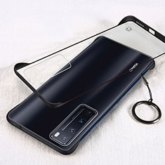 Transparent Crystal Hard Rigid Case Back Cover H01 for Huawei Nova 7 Pro 5G Black