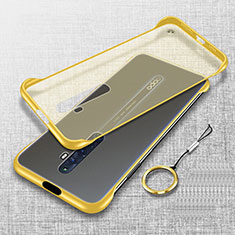 Transparent Crystal Hard Rigid Case Back Cover H01 for Oppo Reno2 Z Yellow