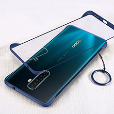 Transparent Crystal Hard Rigid Case Back Cover H01 for Realme X2 Pro Blue