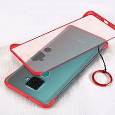 Transparent Crystal Hard Rigid Case Back Cover H02 for Huawei Mate 30 Lite Red