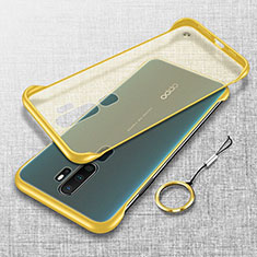 Transparent Crystal Hard Rigid Case Back Cover H02 for Oppo A11X Yellow