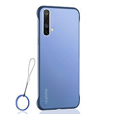 Transparent Crystal Hard Rigid Case Back Cover H02 for Realme X50t 5G Blue