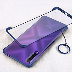 Transparent Crystal Hard Rigid Case Back Cover H03 for Huawei P Smart Pro (2019) Blue