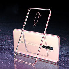 Transparent Crystal Hard Rigid Case Back Cover H04 for Oppo Reno2 Rose Gold