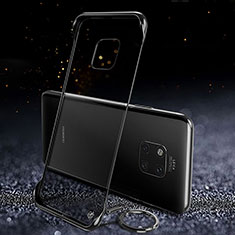 Transparent Crystal Hard Rigid Case Back Cover S01 for Huawei Mate 20 Pro Black