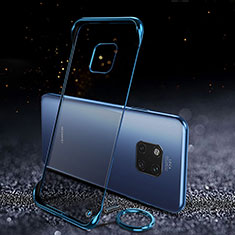 Transparent Crystal Hard Rigid Case Back Cover S01 for Huawei Mate 20 Pro Blue