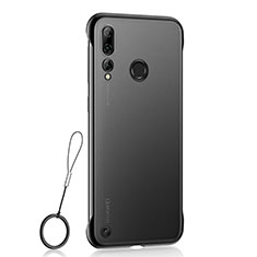 Transparent Crystal Hard Rigid Case Back Cover S01 for Huawei P Smart+ Plus (2019) Black