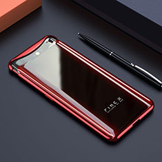 Transparent Crystal Hard Rigid Case Back Cover S01 for Oppo Find X Super Flash Edition Red