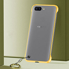 Transparent Crystal Hard Rigid Case Back Cover S01 for Oppo R15X Yellow