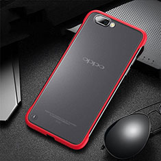 Transparent Crystal Hard Rigid Case Back Cover S03 for Oppo R15X Red