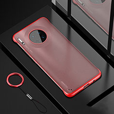 Transparent Crystal Hard Rigid Case Back Cover S04 for Huawei Mate 30 5G Red