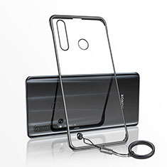 Transparent Crystal Hard Rigid Case Back Cover S05 for Huawei P Smart+ Plus (2019) Black