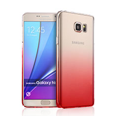 Transparent Gradient Hard Rigid Case for Samsung Galaxy Note 5 N9200 N920 N920F Red