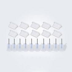 Type-C Anti Dust Cap USB-C Plug Cover Protector Plugy Universal 10PCS for Apple iPad Pro 12.9 (2021) White