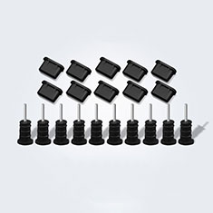 Type-C Anti Dust Cap USB-C Plug Cover Protector Plugy Universal 10PCS for Apple iPad Pro 12.9 (2022) Black