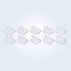 Type-C Anti Dust Cap USB-C Plug Cover Protector Plugy Universal 10PCS H01 for Samsung Galaxy A04 4G White