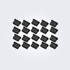 Type-C Anti Dust Cap USB-C Plug Cover Protector Plugy Universal 20PCS for Apple iPhone 16 Pro Max Black