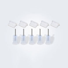 Type-C Anti Dust Cap USB-C Plug Cover Protector Plugy Universal 5PCS for Apple iPhone 16 White