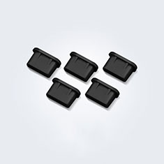 Type-C Anti Dust Cap USB-C Plug Cover Protector Plugy Universal 5PCS H01 for Apple iPad Air 5 10.9 (2022) Black