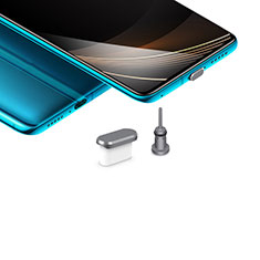 Type-C Anti Dust Cap USB-C Plug Cover Protector Plugy Universal H03 for Xiaomi Redmi Note 10 4G Dark Gray