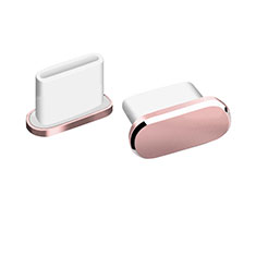Type-C Anti Dust Cap USB-C Plug Cover Protector Plugy Universal H06 for Samsung Galaxy A20 SC-02M SCV46 Rose Gold