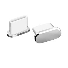 Type-C Anti Dust Cap USB-C Plug Cover Protector Plugy Universal H06 for Xiaomi Mi Play 4G Silver