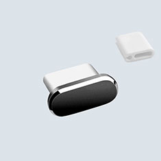 Type-C Anti Dust Cap USB-C Plug Cover Protector Plugy Universal H10 for Vivo Y31 2021 Black